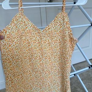 Orange floral soft tank from Old Navy